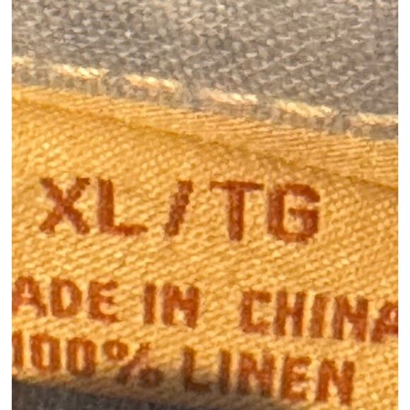 Tommy Bahama Shirt Mens Size XL Blue Relax 100% Linen Long Sleeve Button Up - Picture 6 of 7